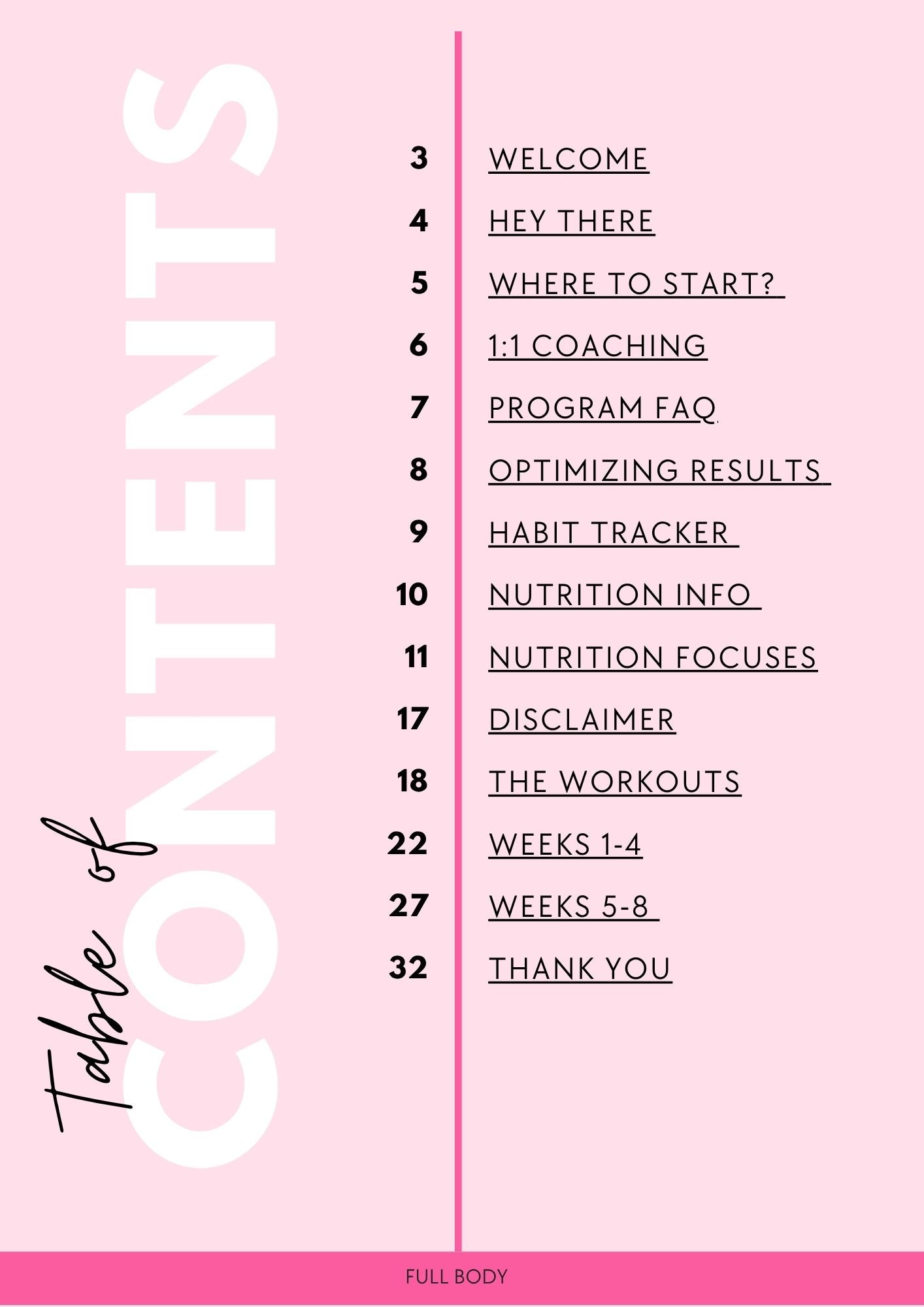 8 WEEK FULL BODY PROGRAM